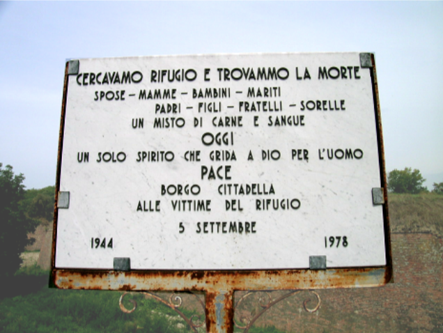 Borgo Cittadella commemorazione